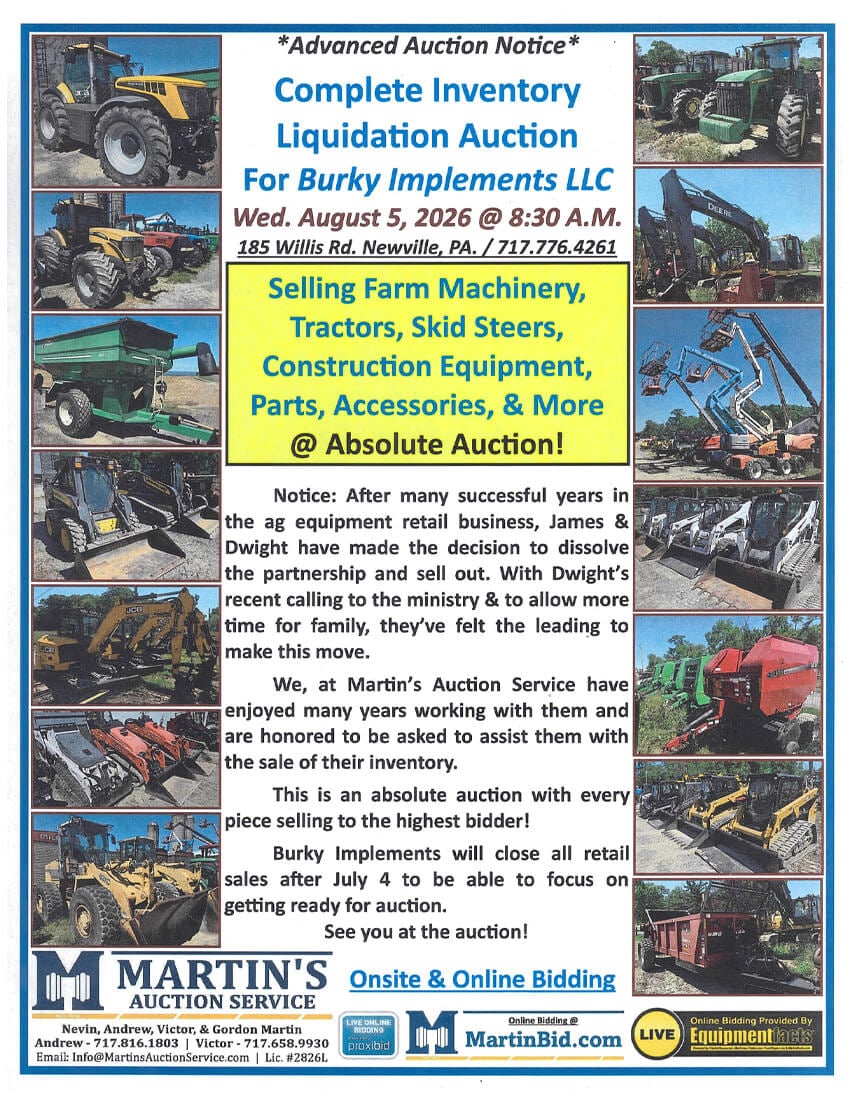 Advanced Auction Notice